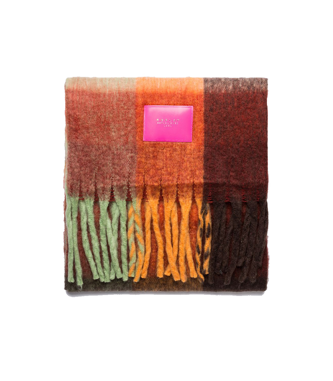 チェックストール 詳細画像 レッド系 2